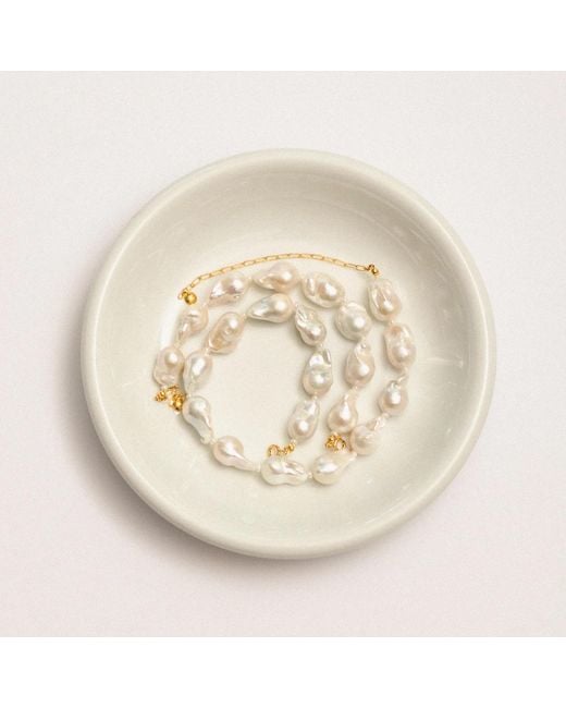 EVA REMENYI Metallic Baroque Pearl Choker