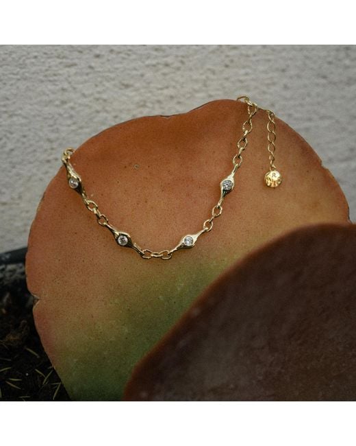 Martina Rozenberg Smira Jewelry Metallic Pedra Necklace