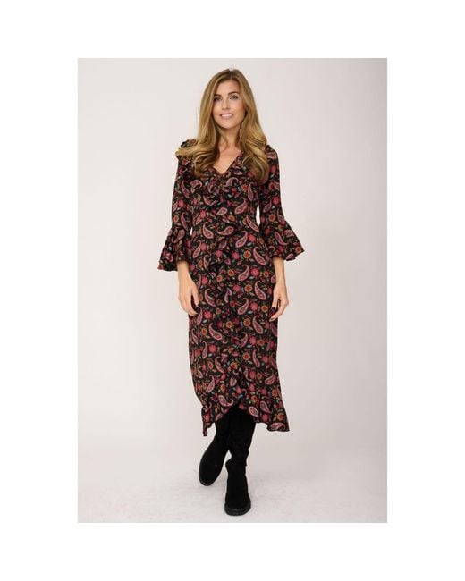 At Last Brown Felicity Midi Dress