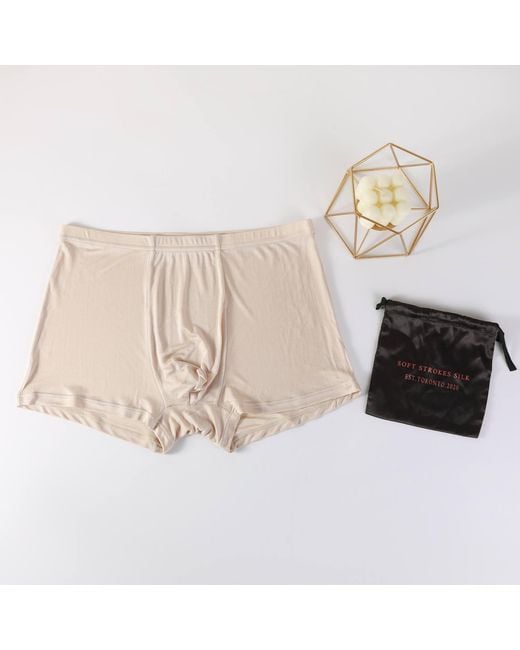 Soft Strokes Silk Natural Neutrals Set Of Two Knitted Silk Trunks