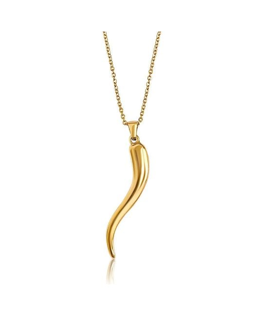 Mickey's Girl Metallic Mega Lucky Italian Horn Necklace