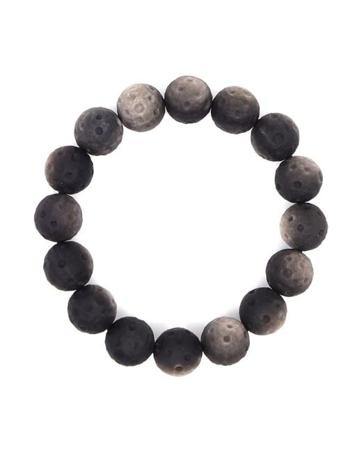 Shar Oke Gray Obsidian Meteorite Bracelet for men