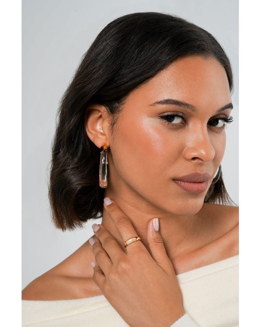 Zynnia Collective Metallic Split Ring