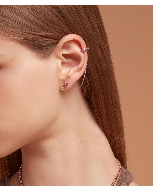 Onia Metallic Tourmaline Studded Ear Cuff