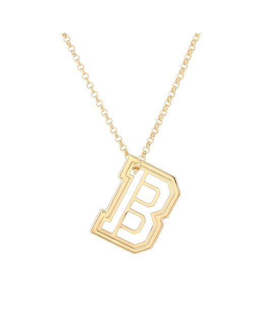 Hye Jane Jewelry Metallic Varsity Initial Necklace