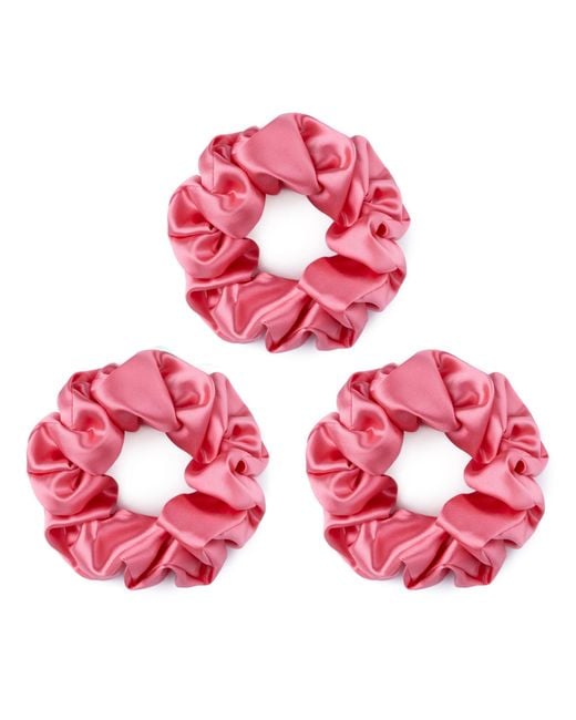 Silk Works Pink Watermelon Large Scrunchies