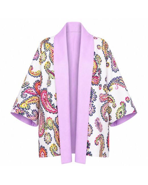 Lumina Eligma Purple The Duality Linen Reversible Jacket