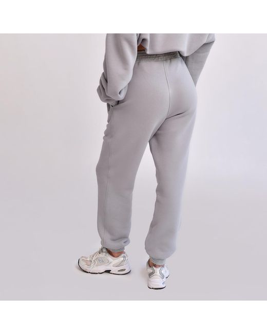 Mandragora Gray Cotton Sweatpants With Jacquard Detailing