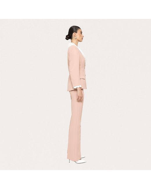 Nissa Pink High-Rise Straight Pants