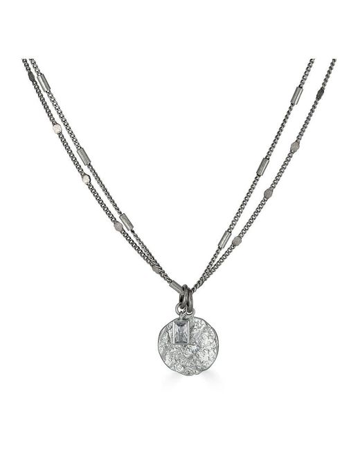 Loni Paul Jewelry Metallic Delicate Hammered Coin Necklace