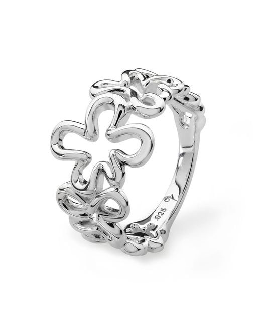 Lucy Quartermaine Metallic Solid Sterling Splash Mini Ring