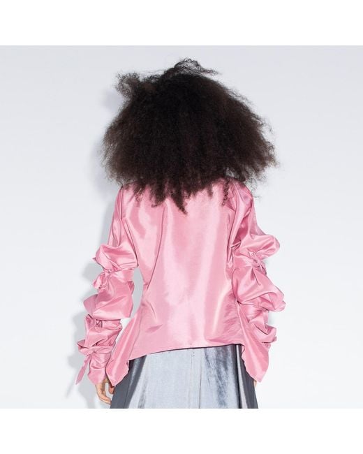 Bianca Popp Pink Ribbon Wrapped Blouse