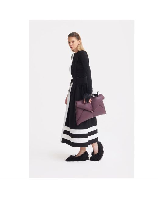 Julia Allert Black Neutrals Midi Apron Dress With Adjustable Straps