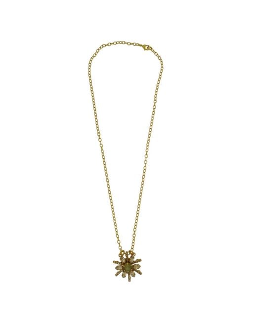 Vicki Sarge Metallic Champagne Burst Pendant Necklace