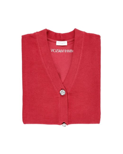 Mimhi Maison Red Rosie Cardigan – Raspberry