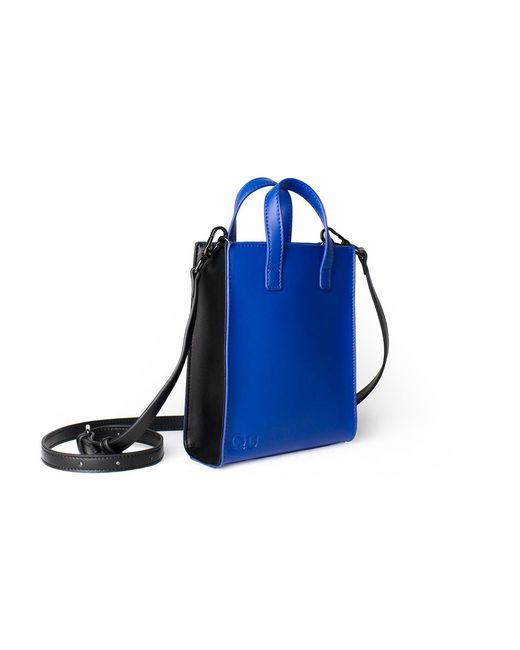Qu Blue Electric Mini Tote Bag