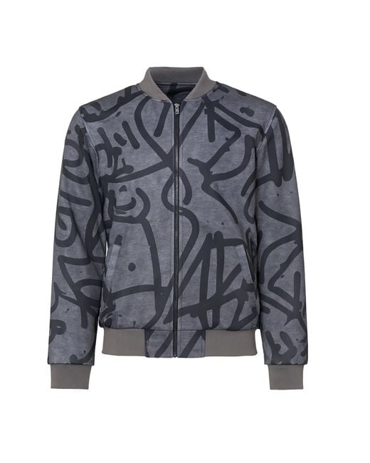 Freak Vault Gray Urban Cipher Bomber Jacket for men