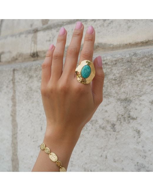 Argento Vivo Blue Palma Ring
