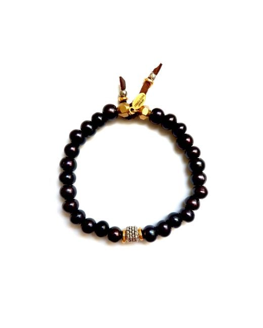 Persia Dona Jewelry Black Pearls Bracelet for men