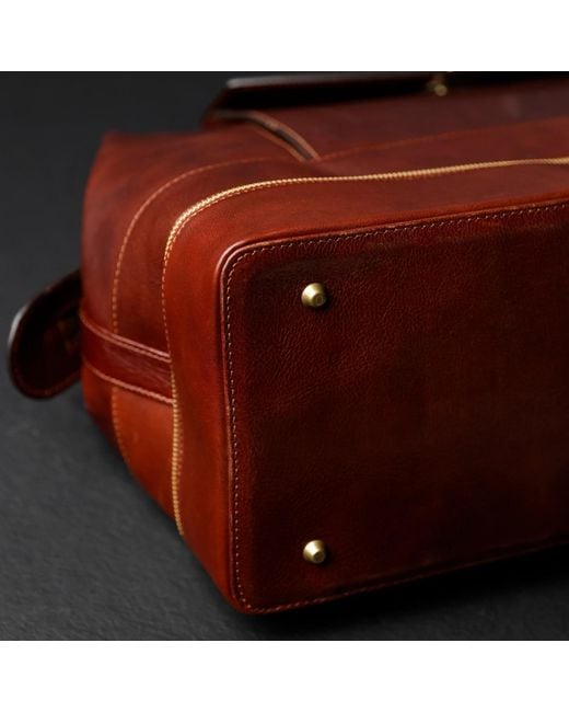 Time Resistance Red Leather Doctor Bag, Medical Bag, Leather Handbag