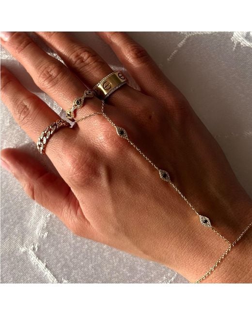 Neshi Designs Metallic Eden Hand Chain