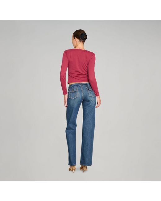 Love and Nostalgia Blue Buckle-Up Bob Jean