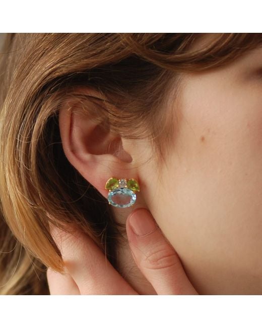 GEM BAZAAR Blue Belle Earrings