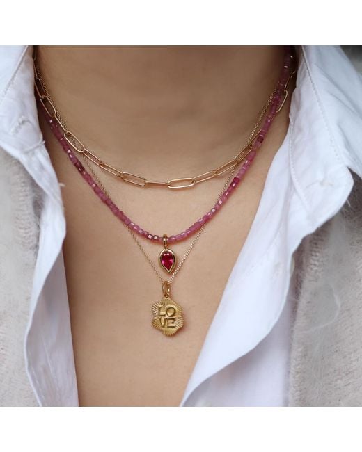 Hye Jane Jewelry Metallic Clara Love Necklace
