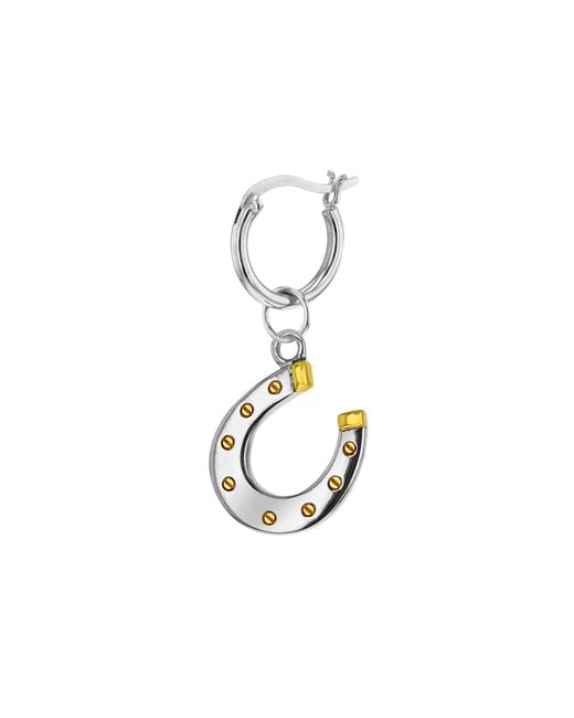 True Rocks Metallic Horseshoe On Hoop for men