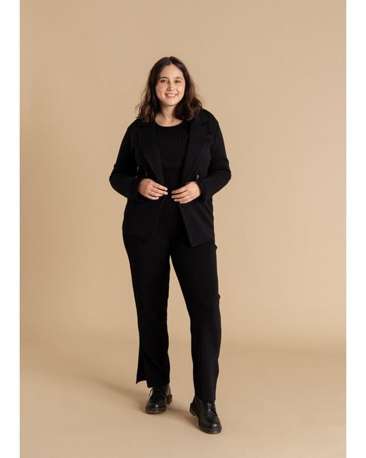 SALANIDA Blue Forza Knitted 100% Merino Blazer