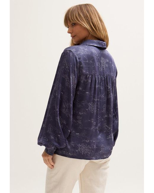Lily and Lionel Blue Marrianne Peter Pan Collar Josephine Print Shirt