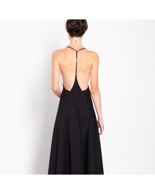 gaffer&fluf Blue Deep Back A-Line Maxi Dress