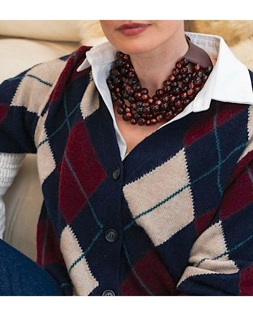 Fairchild Baldwin Red The Bubble Burgundy Necklace