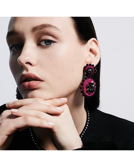 PINAR OZEVLAT Multicolor Flower Drop