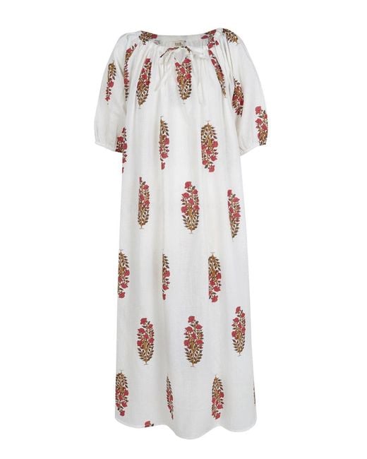 Par Y Escala Sl White Justina Dress