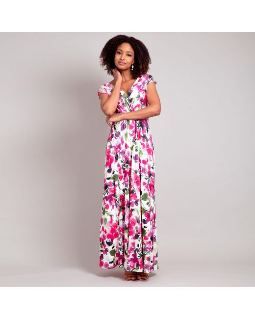 Alie Street London Purple Petite Sophia Maxi Dress