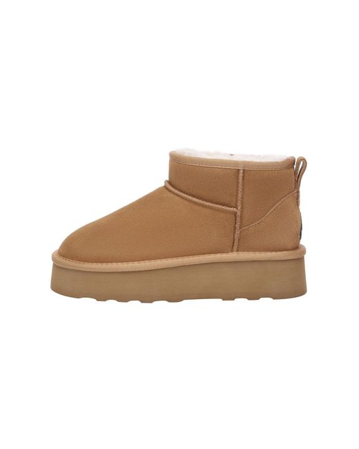 EverAu Australia Brown Heron Ultra Mini Platform Boots