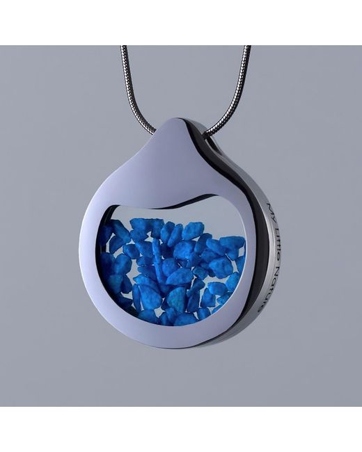My Little Nature Blue Elegant Handcrafted Necklace With Natural Stones – Unique Nature-Inspired Pendant Jewelry