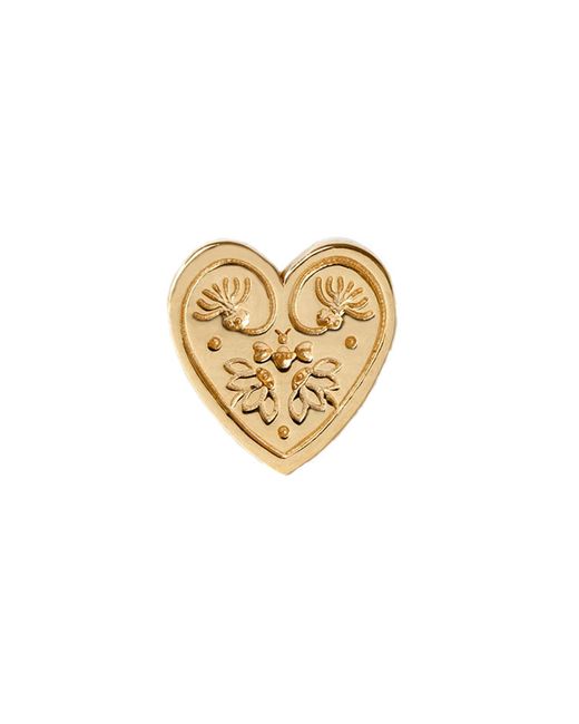 Lee Renee Metallic Wildflower Heart Lapel Pin for men