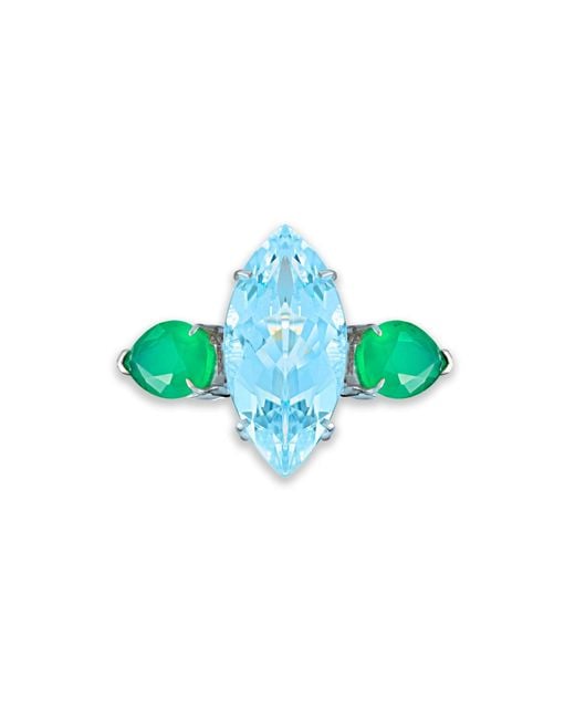Augustine Jewels Multicolor Topaz & Agate Ring