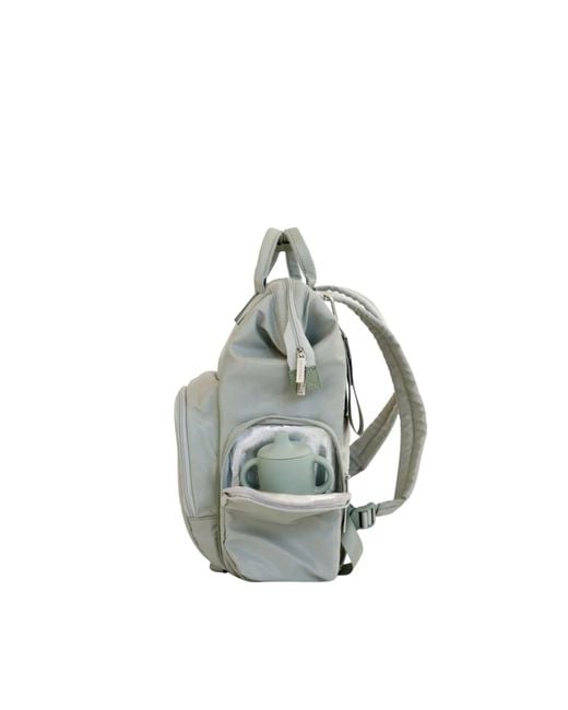augustnoa Gray Diaper Bag