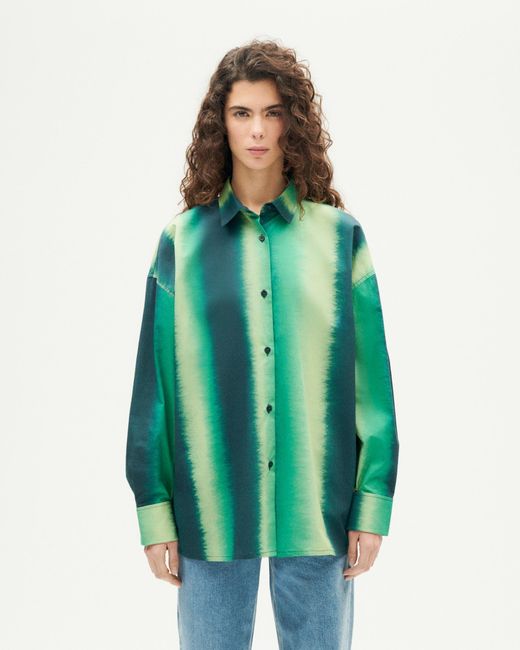 Thinking Mu Green ' Blouse Water Juana