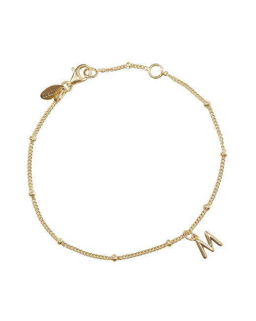 Muru Metallic Little Love Letter Bracelet