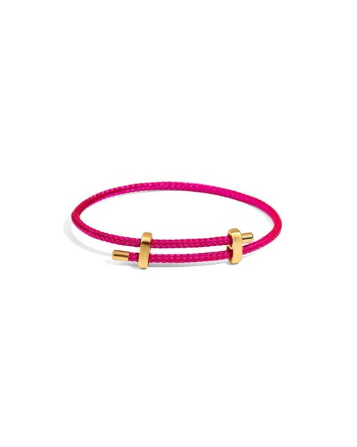Ebru Jewelry Pink Fuchsia Glow Adjustable Rope Bracelet