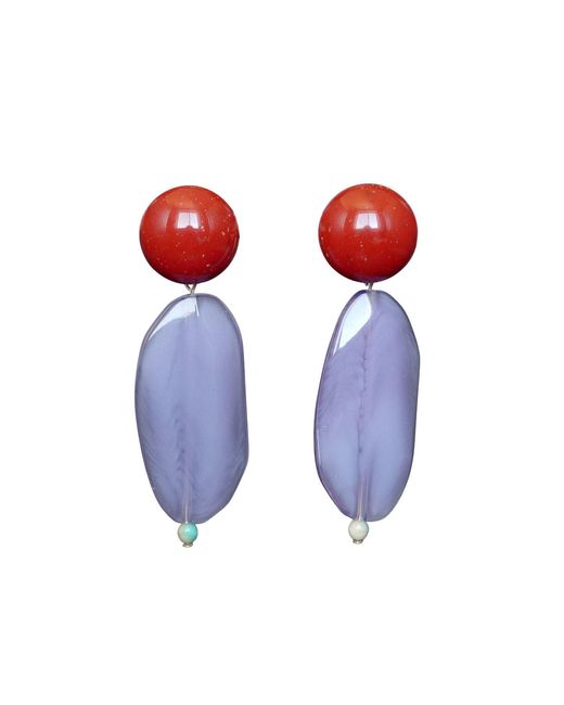 Malolo Jewelry Blue Akane Drop Earrings