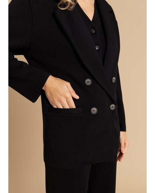 SALANIDA Blue Forza Knitted 100% Merino Blazer