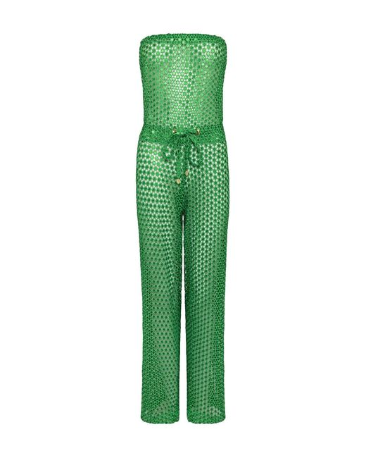 Leyla Maya Ltd Green Hattie Bandeau Jumpsuit