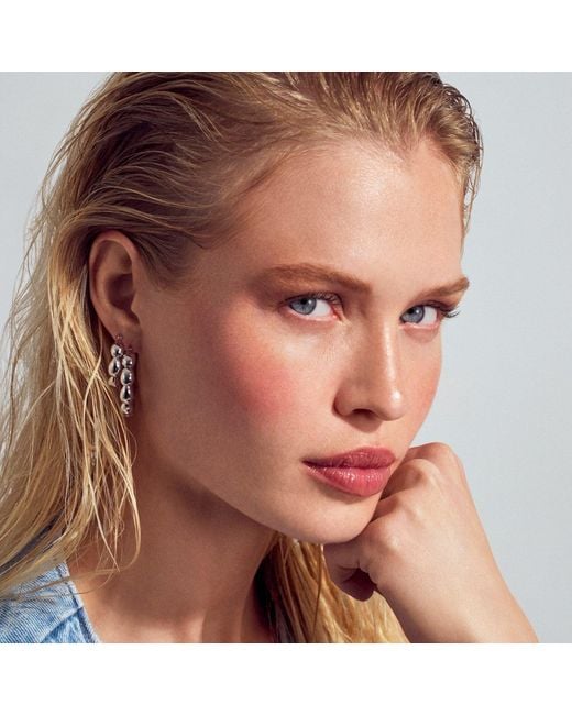 Sif Jakobs Jewellery Metallic Earrings Goccia Cerchi Pianura