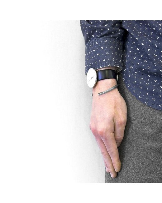 Anchor and Crew Metallic Benson Triagonal Maxi Wayfarer Bangle for men