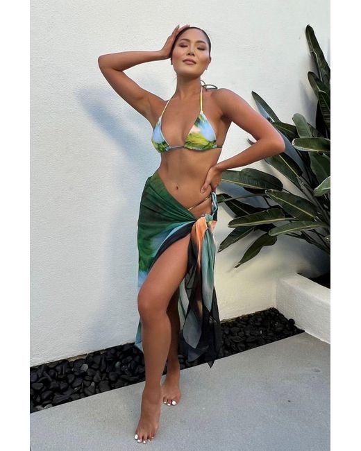 Animal Green Watercolor Sarong